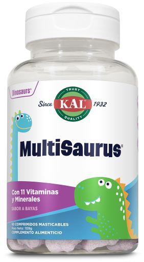 Multisaurus Multinutrients 60 Chewable Tablets